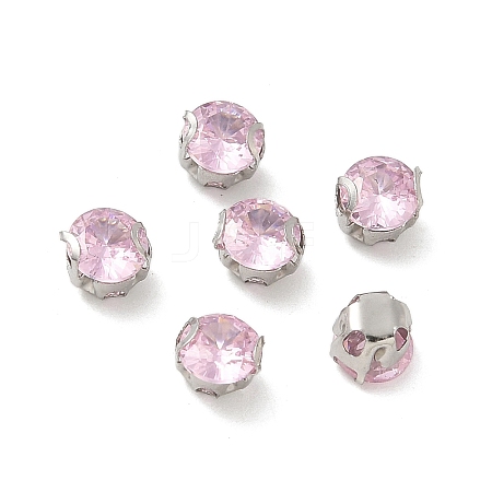 Round Stainless Steel Prong Settings STAS-M104-01F-1