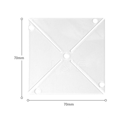 Flower/Smiling Face/Star/Square Acrylic Sheets PW-WG14968-07-1