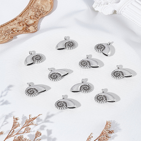 10Pcs Tibetan Style Alloy Pendants FIND-LP0006-85-1