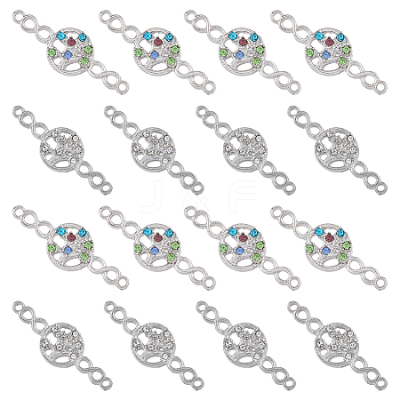 SUPERFINDINGS 40Pcs 2 Colors Alloy Connector Charms FIND-FH0010-75-1