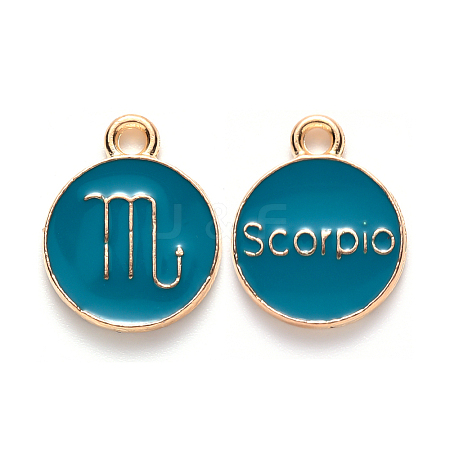 Alloy Enamel Pendants ENAM-S124-01A-05L-1