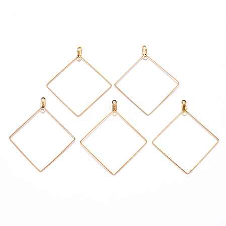 PVD Vacuum Plating 304 Stainless Steel Wire Pendants STAS-S103-10G-1