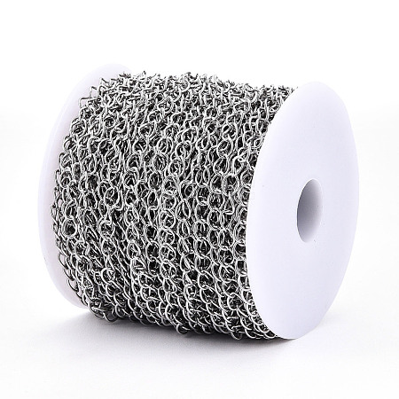 Tarnish Resistant 304 Stainless Steel Curb Chains CHS-S007-001P-1