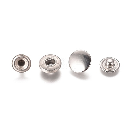 304 Stainless Steel Snap Buttons STAS-WH0014-06D-1
