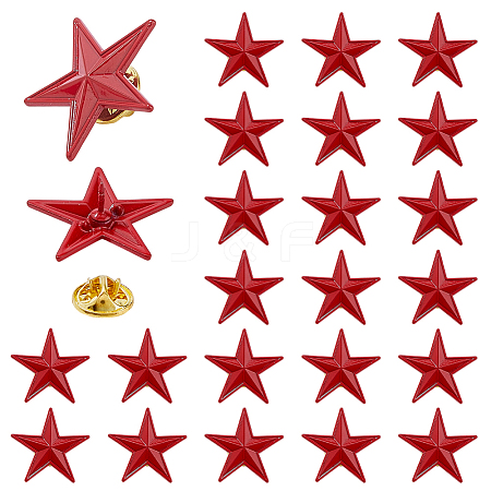 24 Sets Enamel Pins JEWB-FH0003-08-1