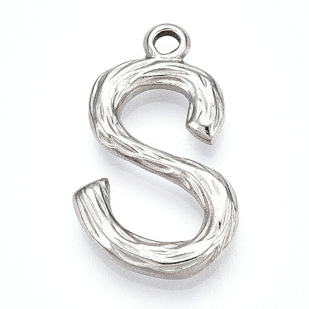 304 Stainless Steel Pendants STAS-N117-01P-S-1