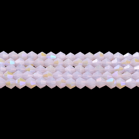 Imitation Jade Electroplate Glass Beads Strands EGLA-A039-J2mm-L02-1