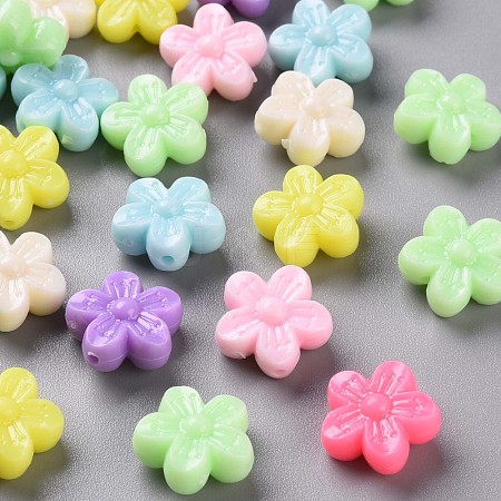 Opaque Acrylic Beads TACR-S154-40D-1