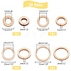   30 Sets Unfinished Wood Pieces Ring Set WOOD-PH0009-52-2