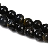 Natural Yellow Blue Tiger Eye(Dyed & Heated) Bead Strands G-P230-07-6mm-AB-01-4