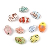 10Pcs 10 Styles Handmade Porcelain Beads PORC-YW0001-30-1