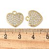 Brass Micro Pave Cubic Zirconia Charms KK-C086-07G-3