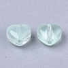 Transparent Spray Painted Glass Beads GLAA-N035-02-A05-2