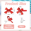 Christmas Theme 40Pcs Alloy Stud Earring Findings EJEW-DC0001-48-2