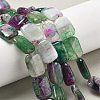Natural Banded Agate Imitation Ruby in Zoisite Beads Strands G-K392-B03-13x18mm-1
