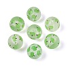 Transparent Frosted Acrylic Beads FACR-T008-03A-1