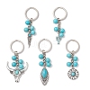 5Pcs Iron and Alloy Keychains KEYC-JKC01151-1