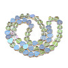 Transparent Electroplate Glass Beads Strands EGLA-N006-080-A03-2