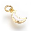 Enamel Brass Charms KK-G364-16G-01-1