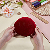 Velet Pillbox Stewardess Fascinator Hat Base for Millinery AJEW-WH0248-757A-3