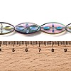 Electroplated Transparent Glass Beads Strands GL-CBA98F0-08F-4
