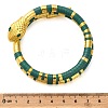 Snake Alloy Bangles for Women BJEW-Z135-01G-02-3