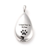 Non-Tarnish 304 Stainless Steel Urn Pendants STAS-D179-19P-1