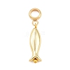 Brass European Dangle Charms PALLOY-JF04487-1