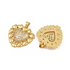 Brass Micro Pave Cubic Zirconia Pendants KK-C132-03G-G-2