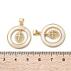 Brass Micro Pave Cubic Zirconia Pendants KK-U070-02B-G-3