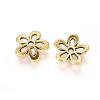 5-Petal Tibetan Style Alloy Flower Bead Caps LS-TIBEB-1064-AG-LF-2