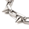 Non-Tarnish 304 Stainless Steel Spike Link Chain Bracelets BJEW-E094-13P-2