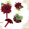 4Pcs Silk Brooch AJEW-CP0007-51-5