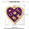 304 Stainless Steel Enamel Pendants STAS-OY008-08G-2