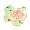 Alloy Enamel Pendants X-ENAM-R146-02B-2