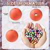 200Pcs Round Food Grade Eco-Friendly Silicone Beads SIL-CJ0001-90-2