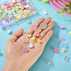 112Pcs 14 Styles UV Plating Transparent and Opaque Acrylic Beads MACR-TA0002-32-7