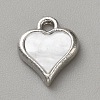 White Series Love Bow Alloy Acrylic Pendant PALLOY-WH0115-01P-13-1