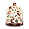 Christmas Theme Opaque Printed Acrylic Pendants SACR-Z005-07E-1