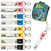 PU Leather & Cotton Name Marker Keychain AJEW-WH0514-007-1