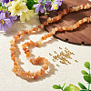 1 Strand Natural Red Aventurine Chip Beads Strands G-TAD0001-02B-4