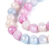 Anti-Tarnish Electroplate Glass Beads Strands EGLA-N027-02A-07-3