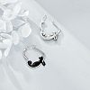 Zinc Alloy Enamel Hoop Earrings FS-WGF523B-01-5