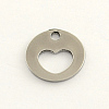 Tarnish Resistant 304 Stainless Steel Flat Round Charms LS-STAS-R063-04-2