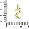 Brass Micro Pave Clear Cubic Zirconia Pendants KK-I476-01G-S-3