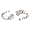 304 Stainless Steel Arch Stud Earrings EJEW-B026-07P-2