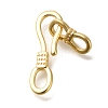 Brass Hook and S-Hook Clasps KK-K389-100G-1