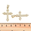 Brass Pave Clear Cubic Zirconia Pendants KK-U009-06C-G-3