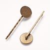 Antique Bronze Iron Hair Bobby Pin Findings for DIY Jewelry Making X-PHAR-Q029-AB-2