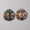 Alloy Rhinestone Shoe Decoration AJEW-WH0401-11B-1
